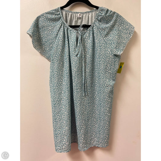 Top Short Sleeve By Clothes Mentor In Blue, Size: L