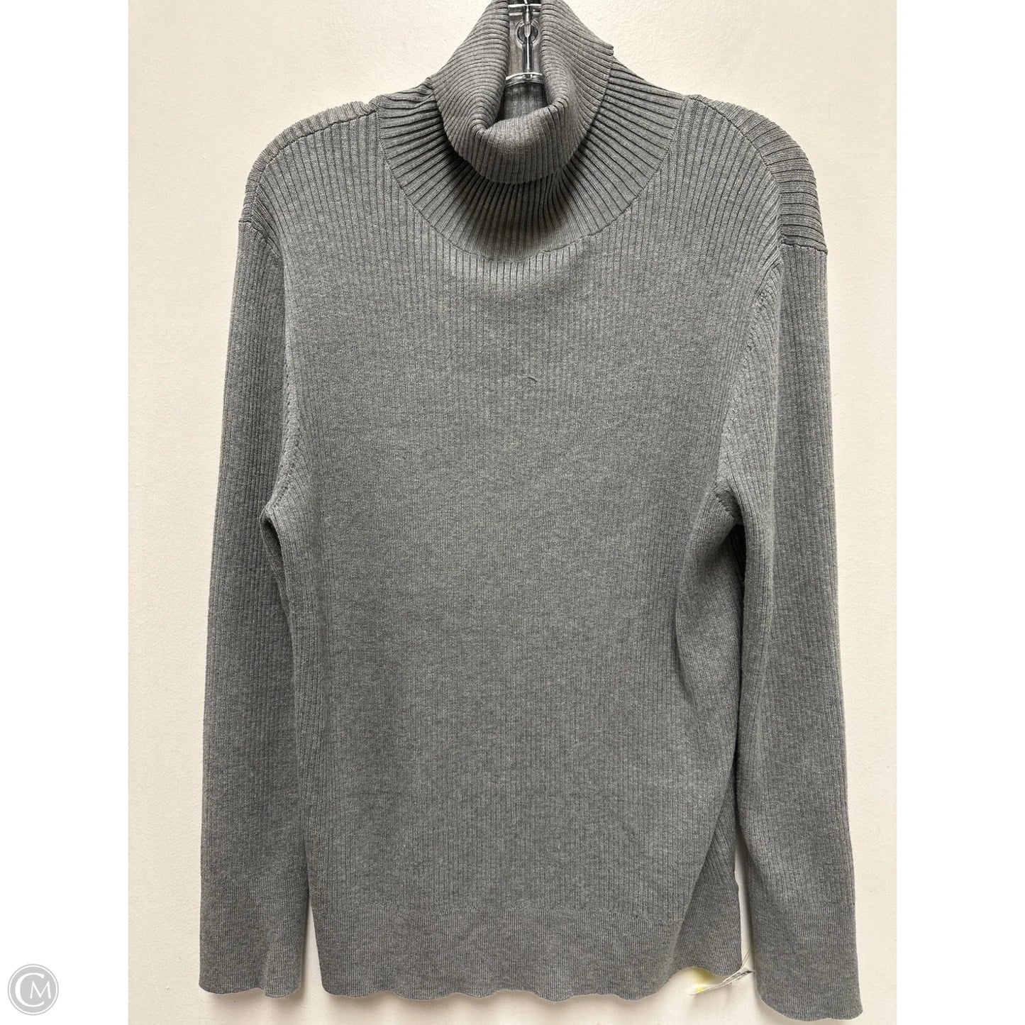 Sweater By Time And Tru In Grey, Size: 1x