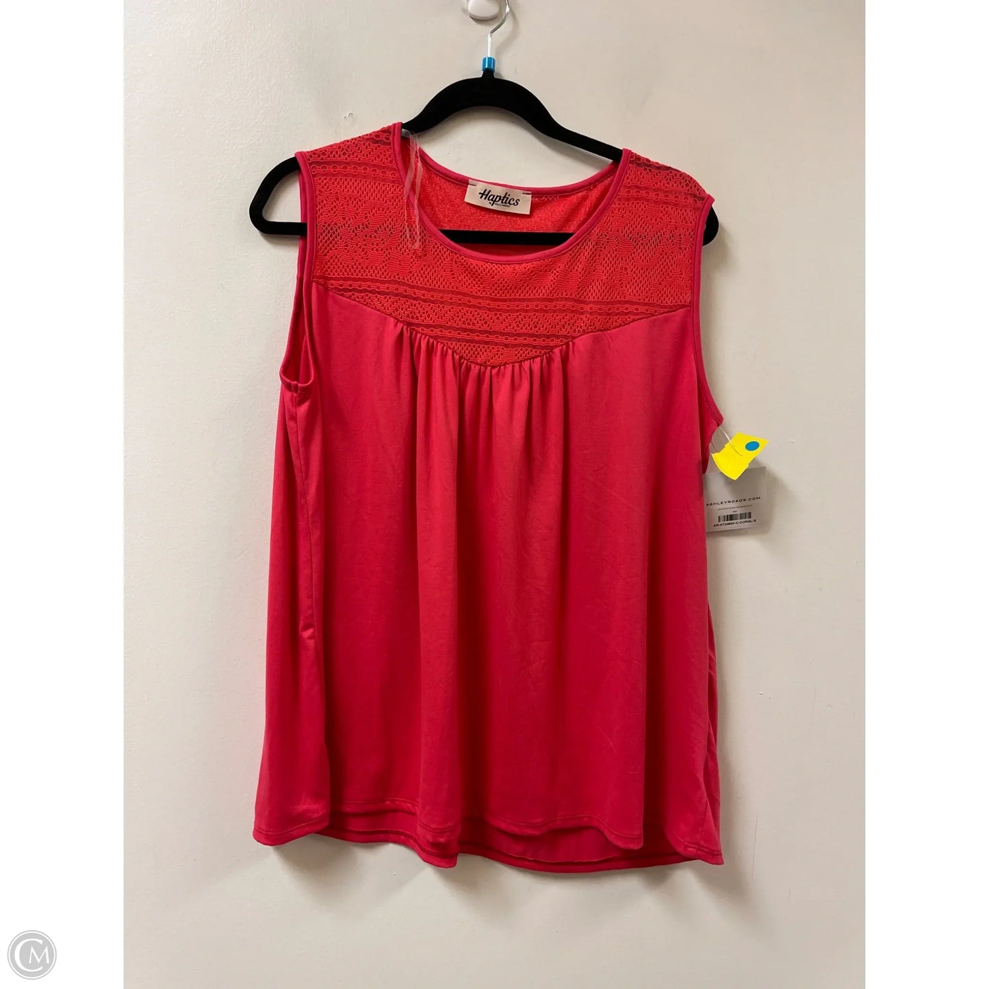 Top Sleeveless By Haptics In Orange, Size: S