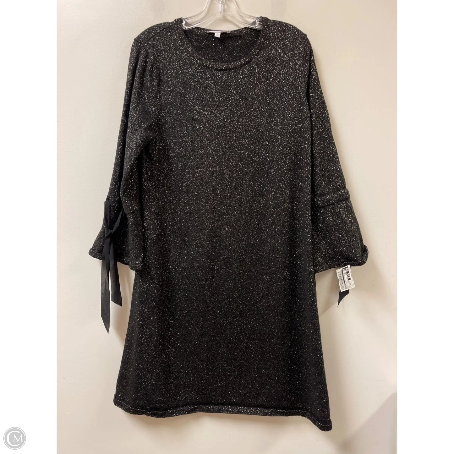 Dress Casual Midi By Talbots In Black & Gold, Size: Xlp