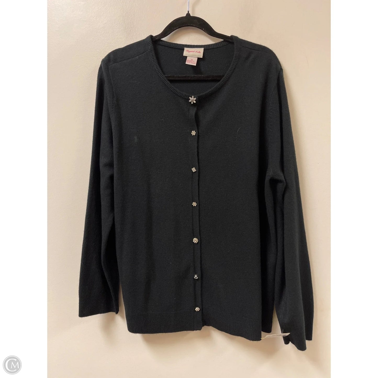 Cardigan By Clothes Mentor In Black, Size: 2x
