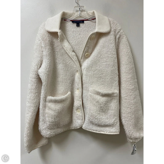 Coat Faux Fur & Sherpa By Tommy Hilfiger In White, Size: S