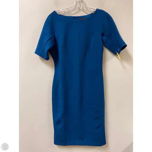 Dress Casual Midi By Ann Taylor In Blue, Size: S
