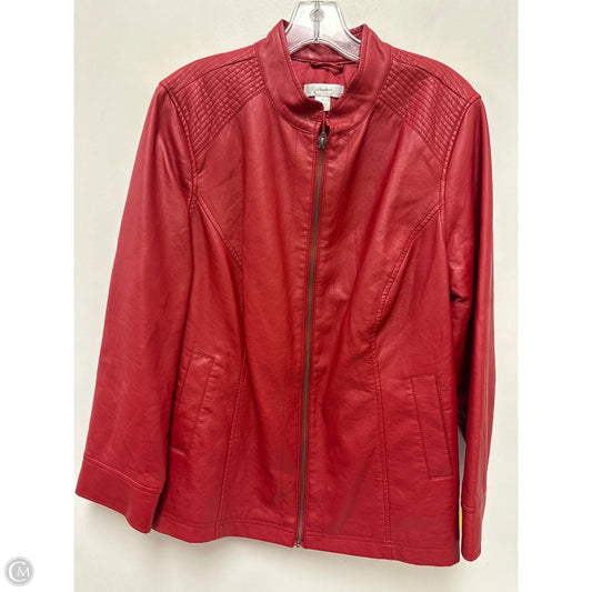 Jacket Other By Cj Banks In Red, Size: 1x