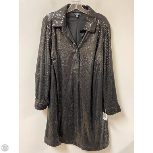 Dress Casual Midi By Terra & Sky In Black, Size: 1x