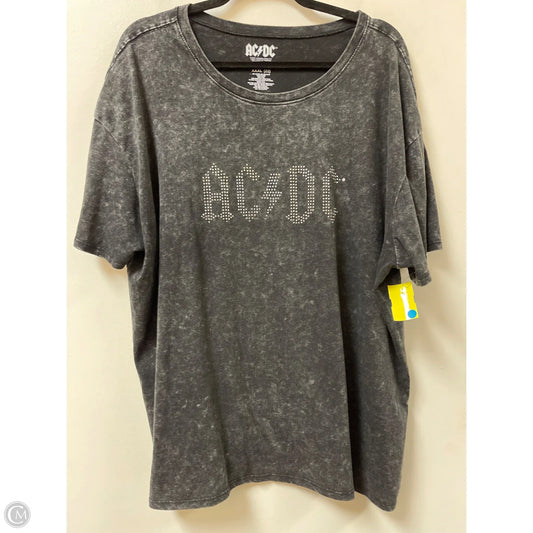 Top Short Sleeve By Clothes Mentor In Black, Size: 2x