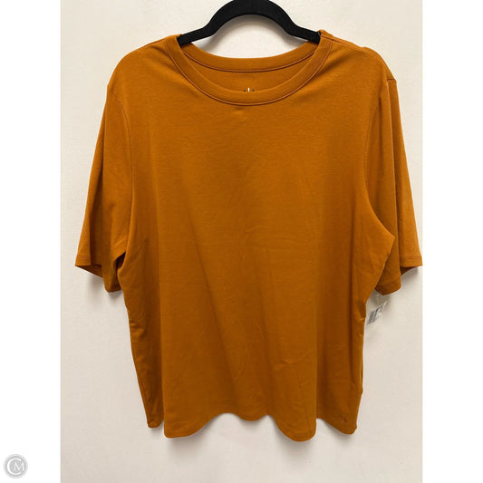 Top Short Sleeve By Isaac Mizrahi Live Qvc In Orange, Size: L