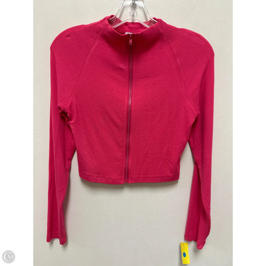 Athletic Jacket By Clothes Mentor In Pink, Size: L