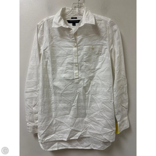 Blouse Long Sleeve By Tommy Hilfiger In White, Size: S