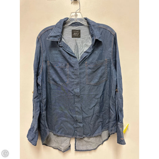 Blouse Long Sleeve By Jachs Girlfirend In Blue, Size: S