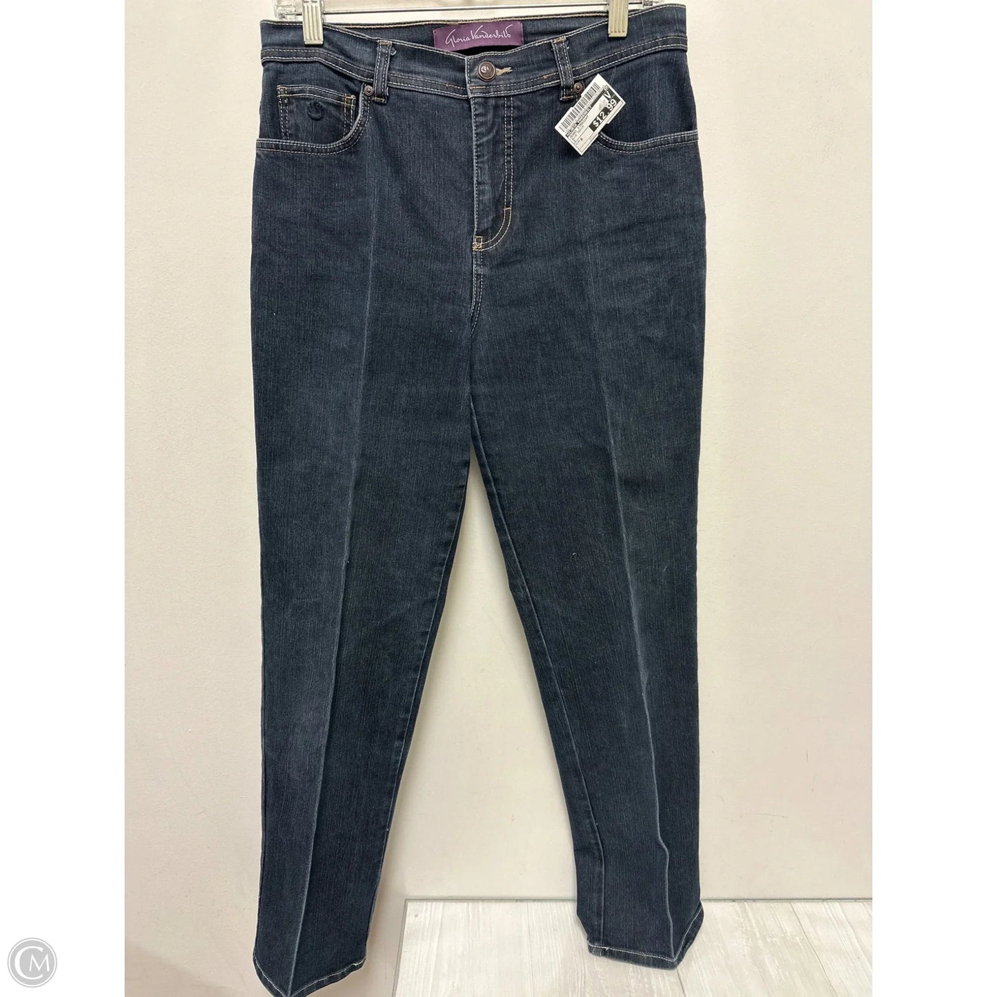 Jeans Straight By Gloria Vanderbilt In Blue Denim, Size: 8