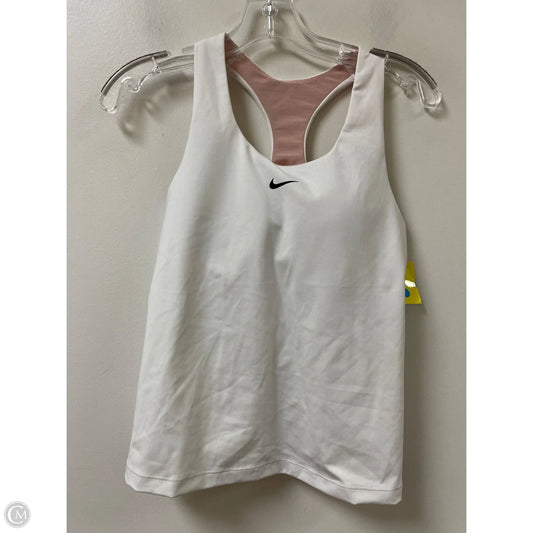 Athletic Tank Top By Nike In White, Size: M