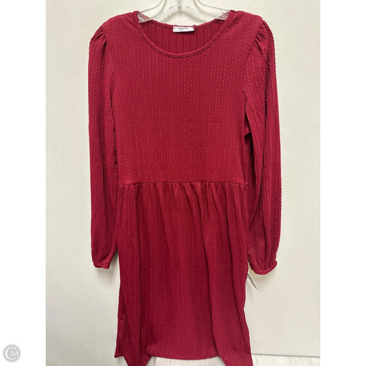 Dress Casual Midi By Zeagoo In Red, Size: M