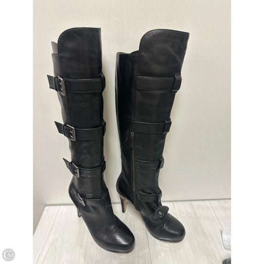 Boots Over-the-knee Heels By Saks Fifth Avenue In Black, Size: 7.5