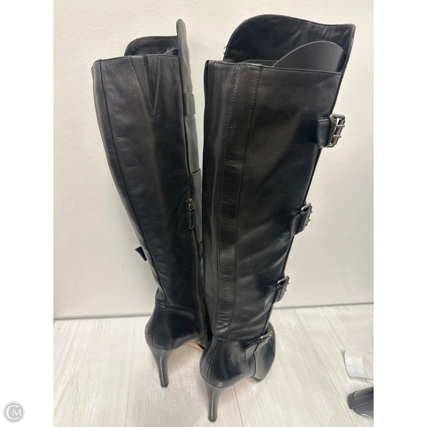 Boots Over-the-knee Heels By Saks Fifth Avenue In Black, Size: 7.5