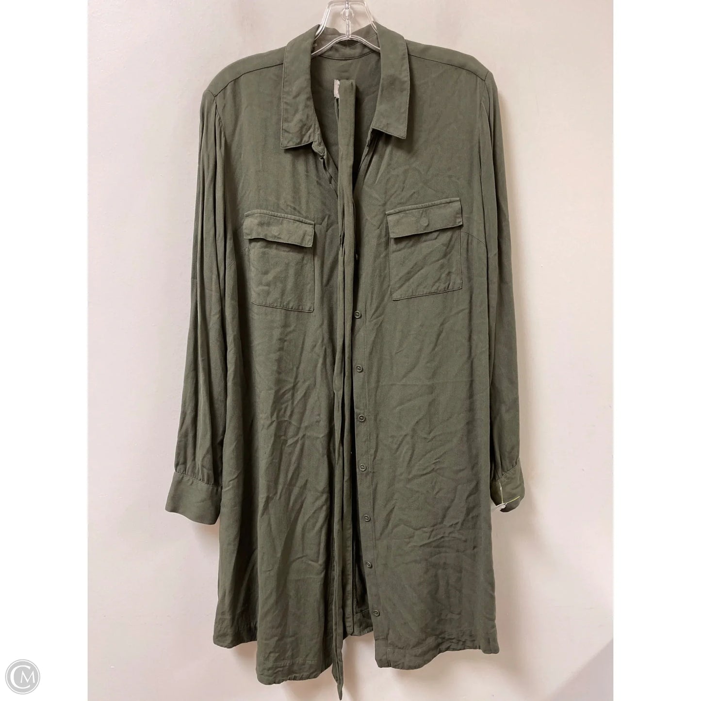 Dress Casual Midi By A New Day In Green, Size: L