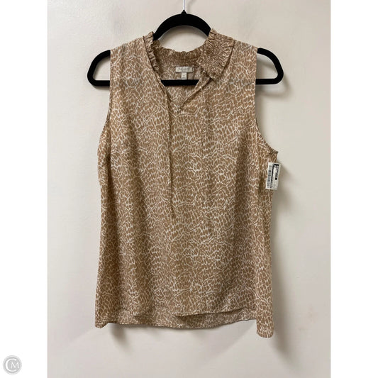 Top Sleeveless By Talbots In Brown, Size: M