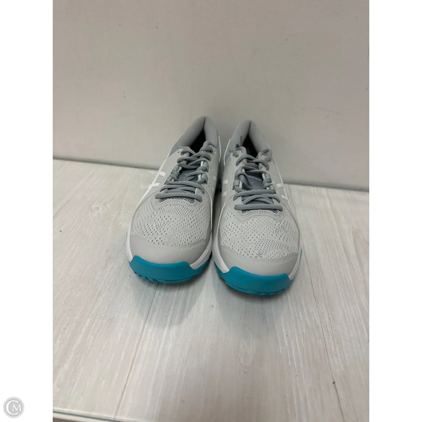 Shoes Athletic By Asics In Blue & Grey, Size: 10