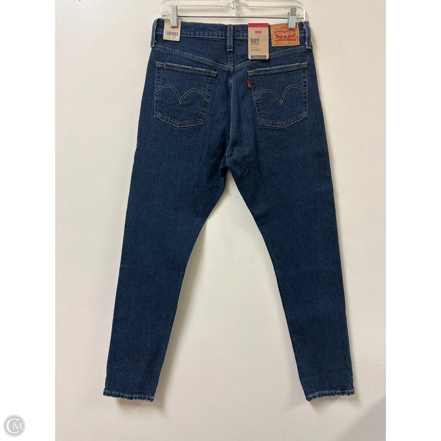 Jeans Skinny By Levis In Blue Denim, Size: 8