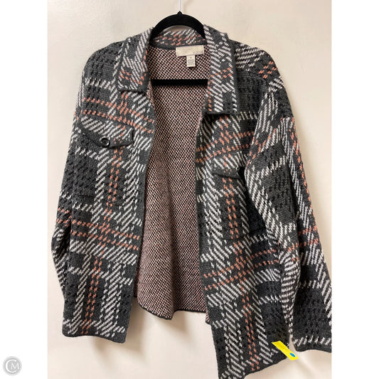 Cardigan By By Design In Grey & Orange, Size: M