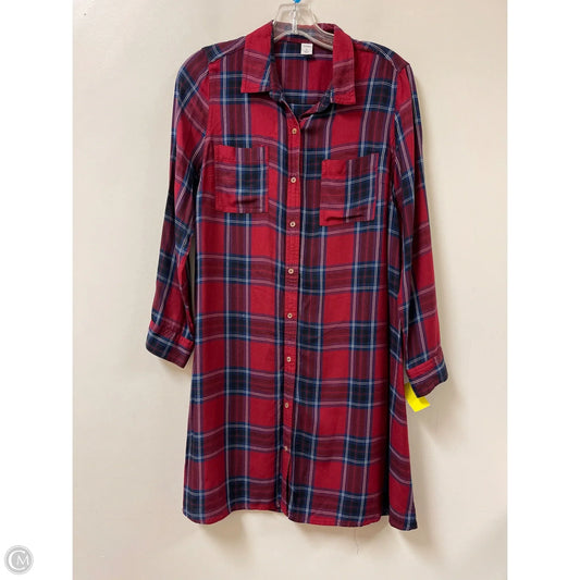Dress Casual Midi By Old Navy In Red, Size: M