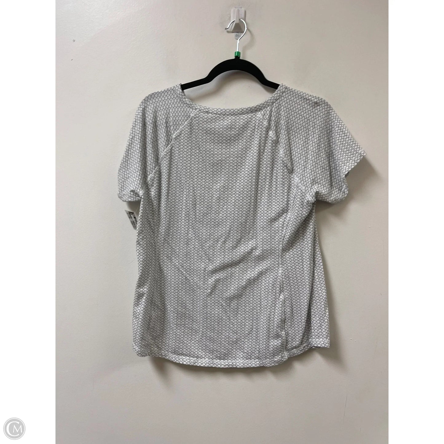 Top Short Sleeve By Talbots In Black & White, Size: Lp
