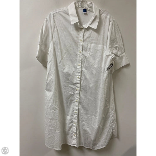 Dress Casual Midi By Old Navy In White, Size: L