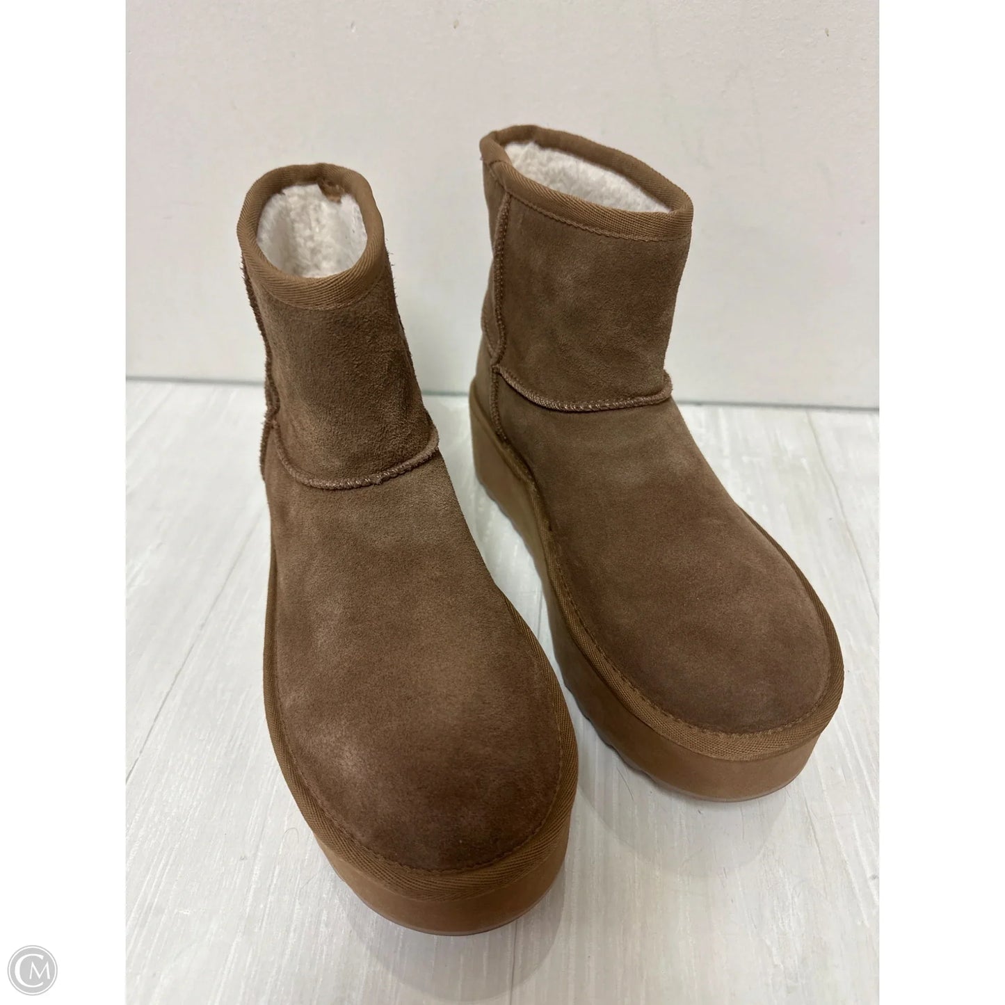 Boots Ankle Flats By Skechers In Brown, Size: 8