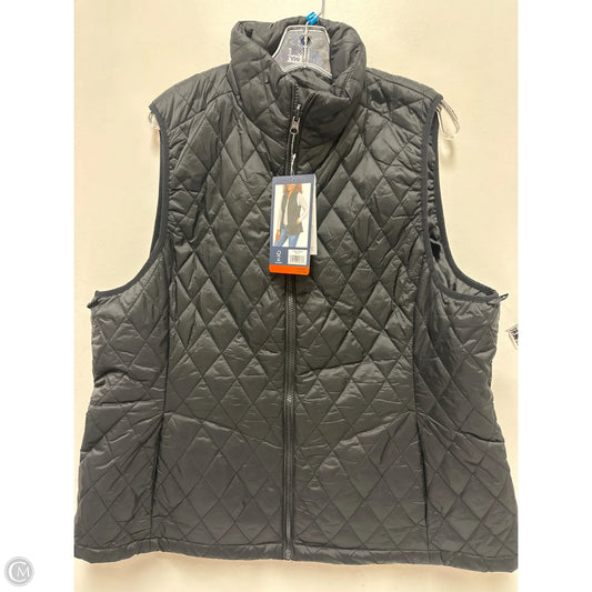 Vest Puffer & Quilted By Lands End In Black, Size: 1x