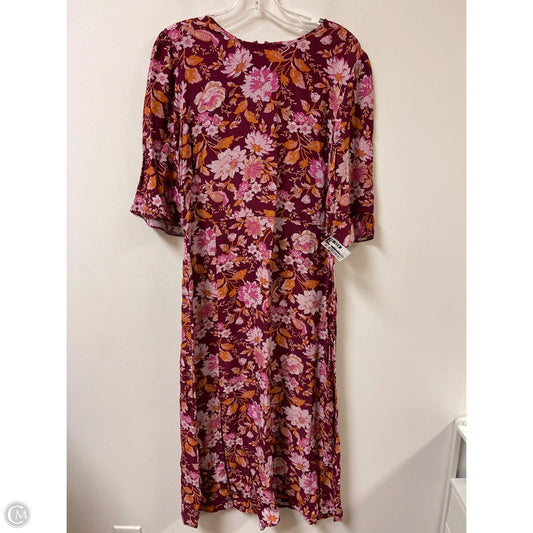 Dress Casual Maxi By Loft In Purple, Size: L