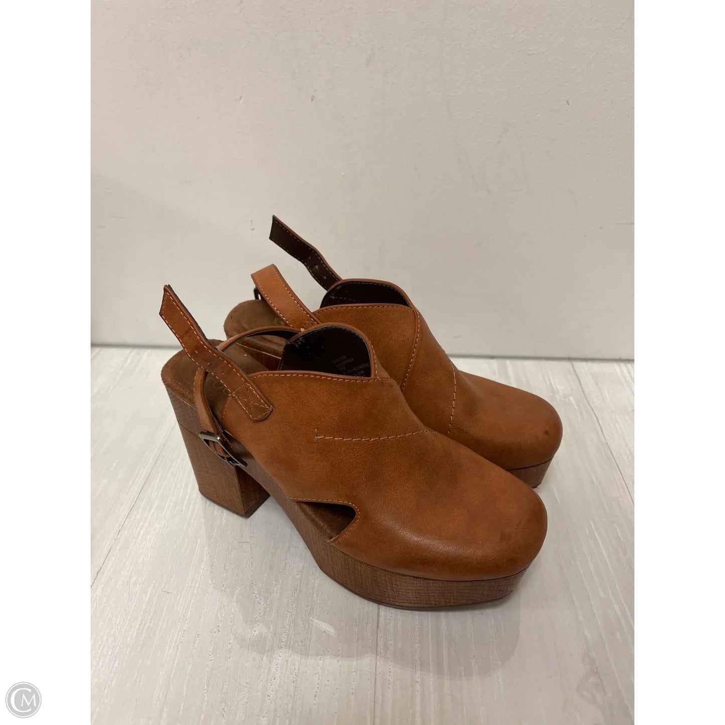 Shoes Heels Block By White Mountain In Brown, Size: 7