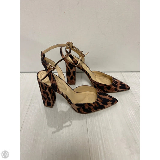 Shoes Heels Block By Jessica Simpson In Animal Print, Size: 7.5