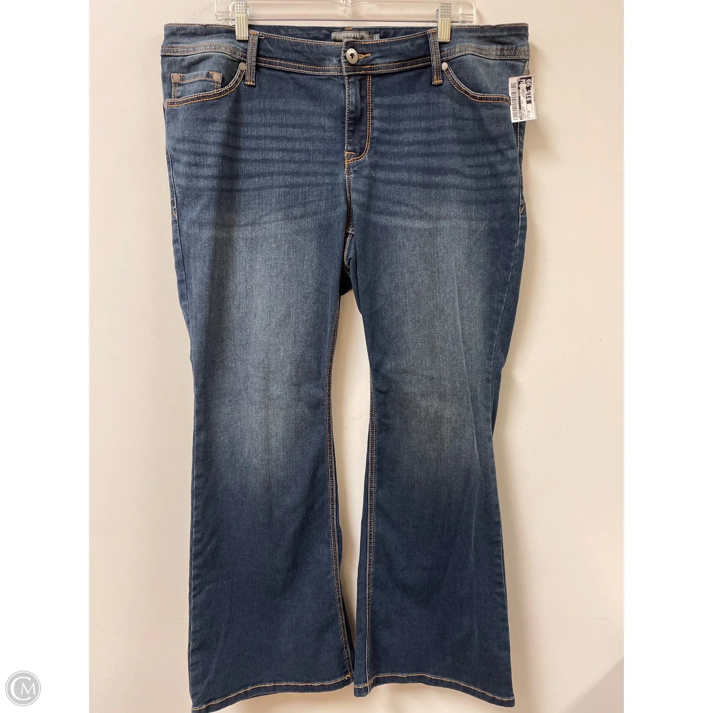 Jeans Boot Cut By Torrid In Blue Denim, Size: 18