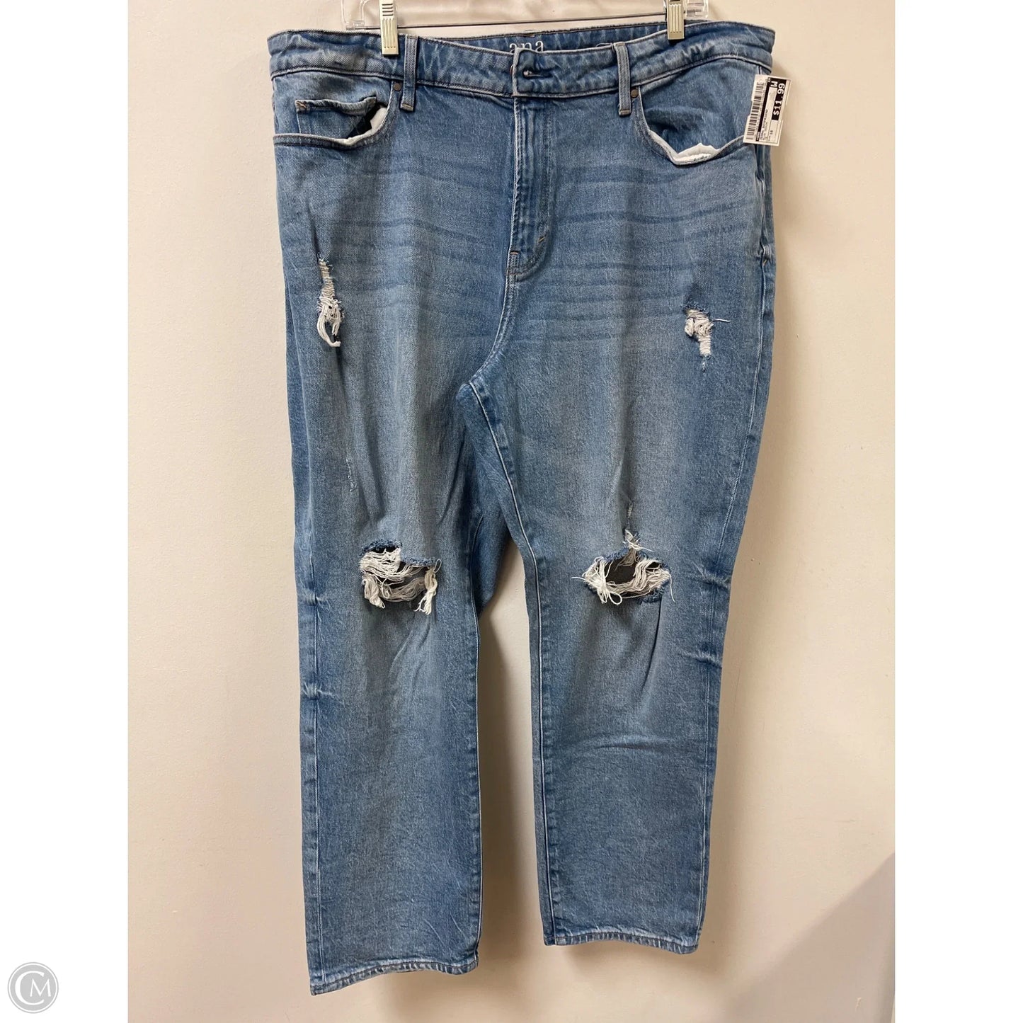 Jeans Boyfriend By Ana In Blue Denim, Size: 18