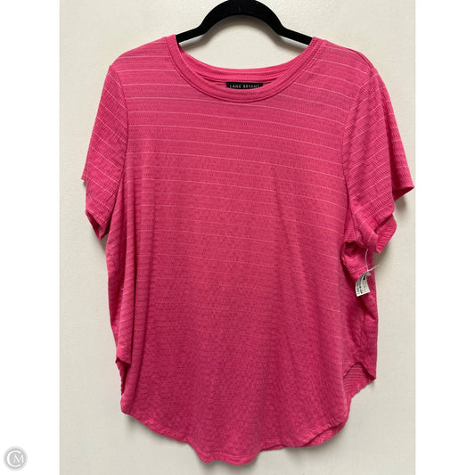 Top Short Sleeve By Lane Bryant In Pink, Size: Xl