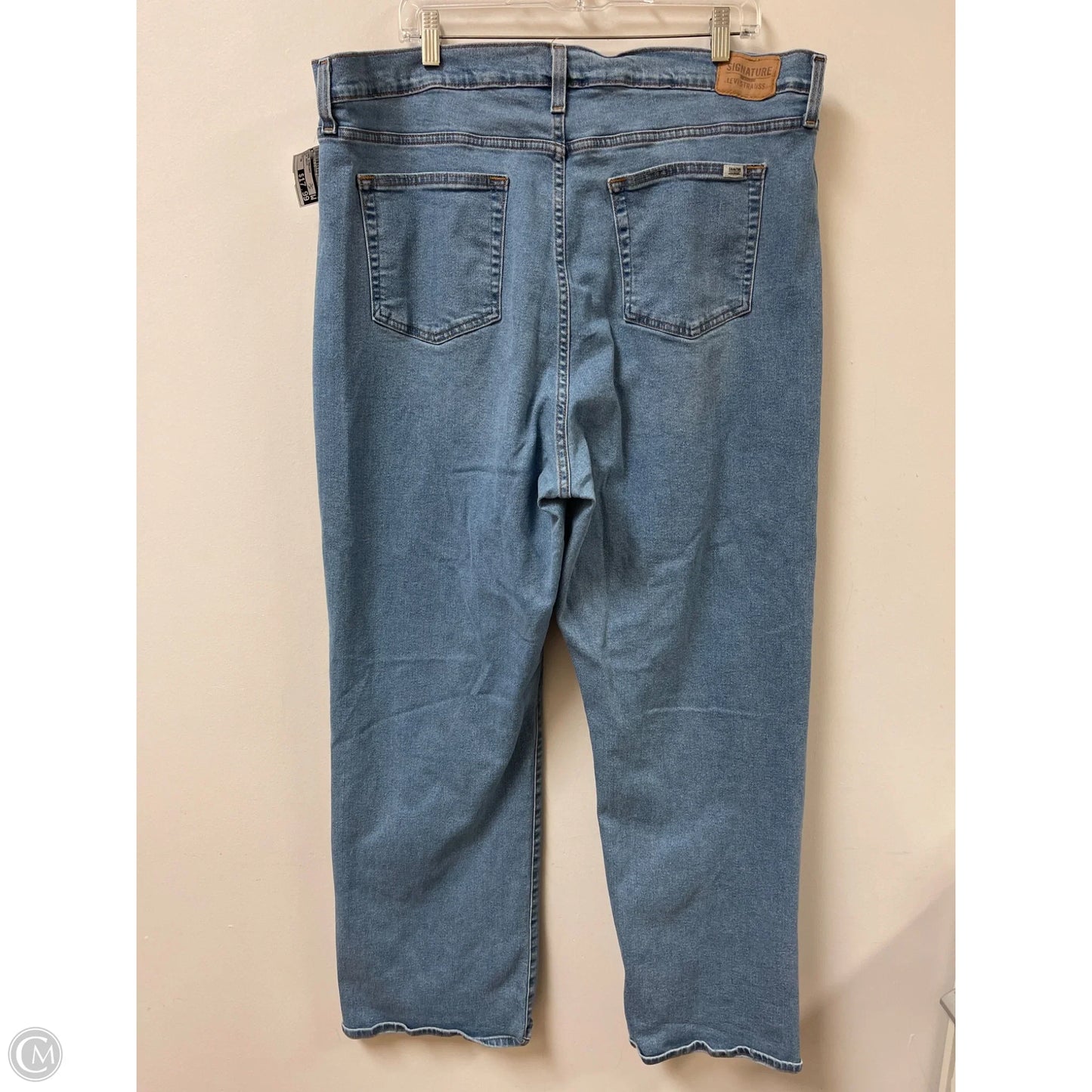 Jeans Straight By Levis In Blue Denim, Size: 24