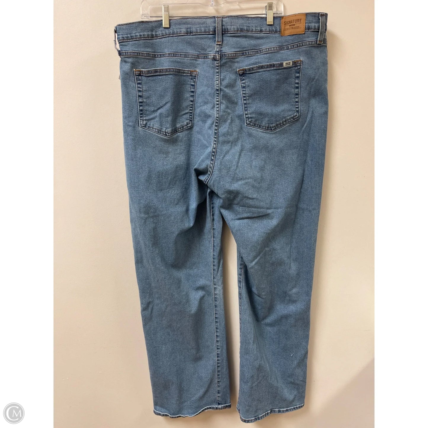 Jeans Straight By Levis In Blue Denim, Size: 24