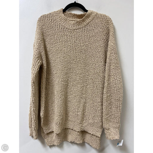 Sweater By Clothes Mentor In Tan, Size: M