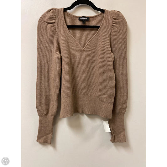 Sweater By Express In Brown, Size: S