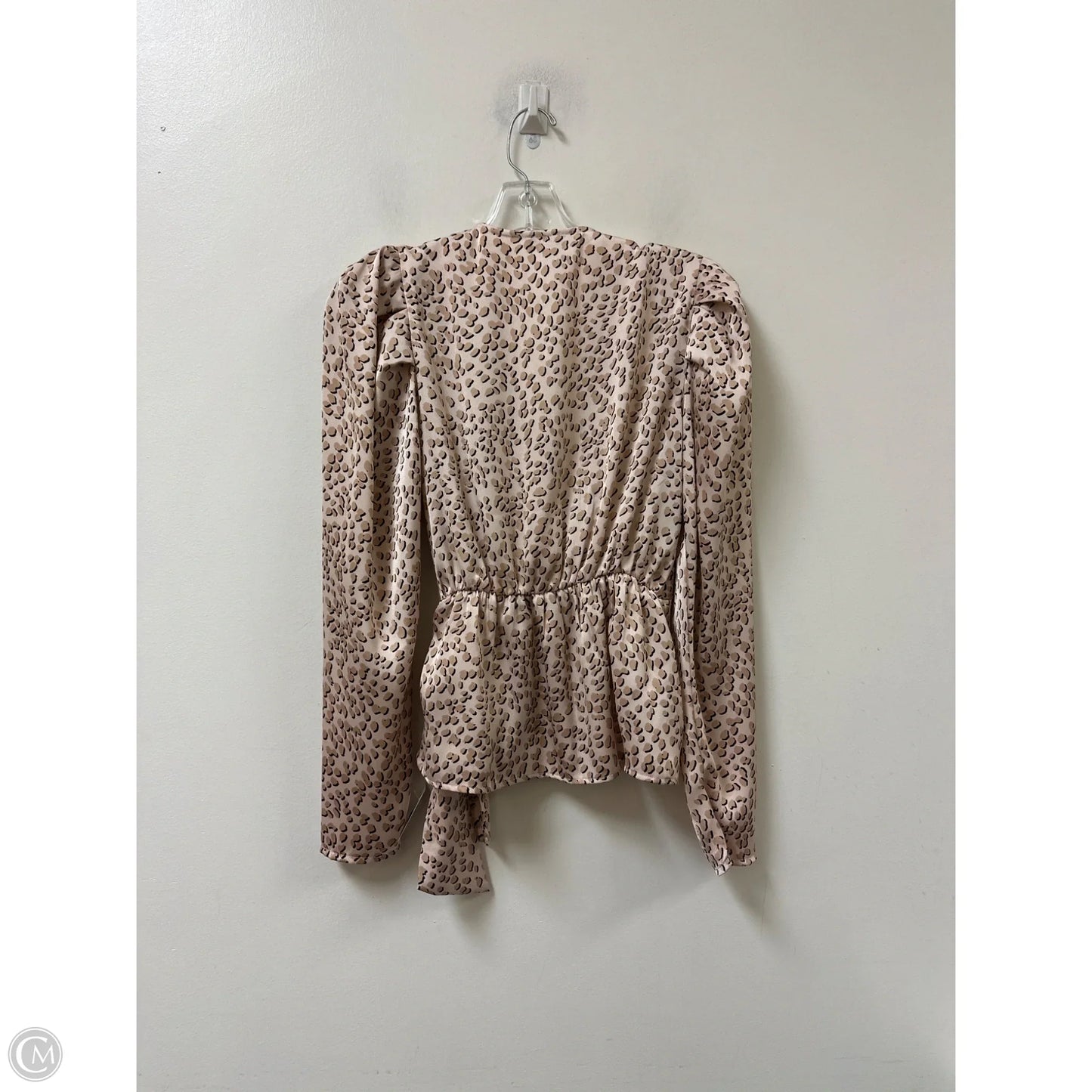 Blouse Long Sleeve By Express In Pink, Size: Xs