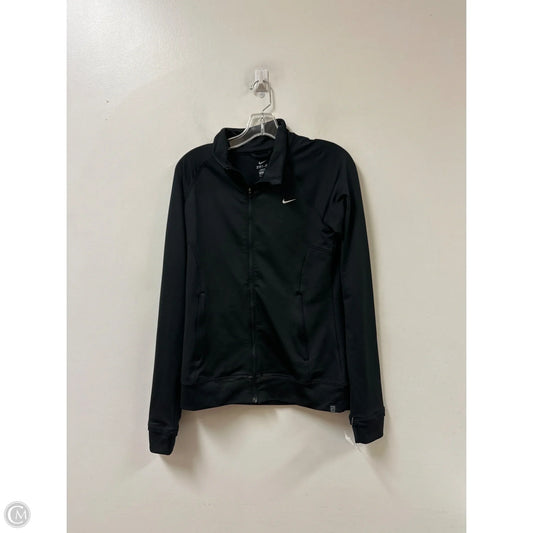 Athletic Jacket By Nike In Black, Size: S