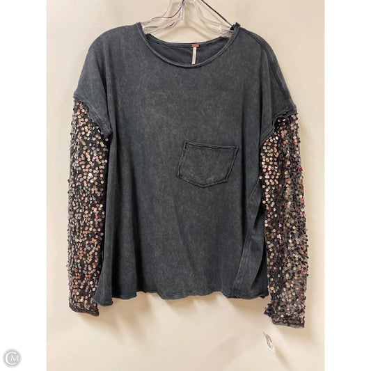Top Long Sleeve By Free People In Black, Size: Xs