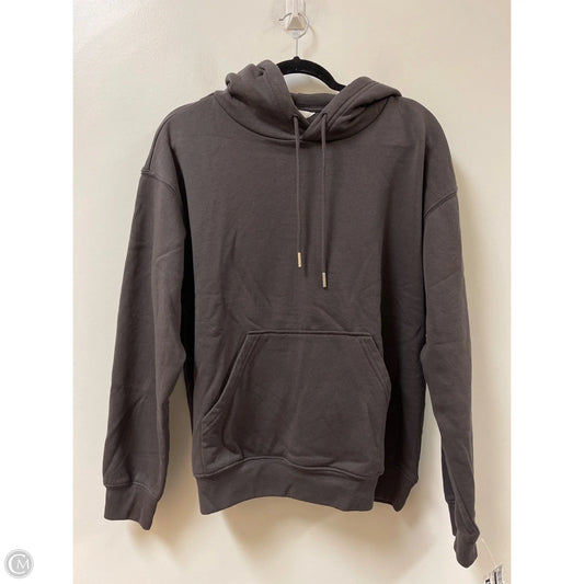 Sweatshirt Hoodie By H&m In Grey, Size: M