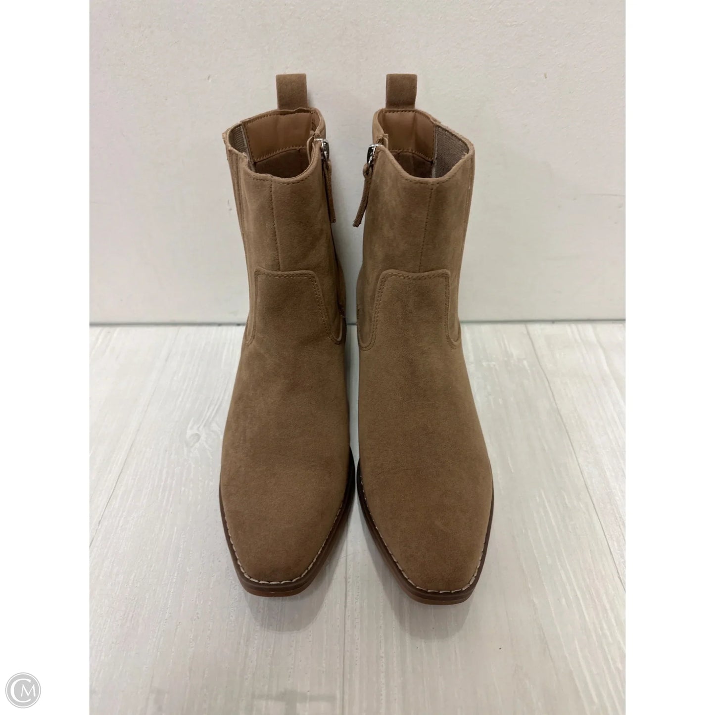 Boots Ankle Heels By Universal Thread In Brown, Size: 10