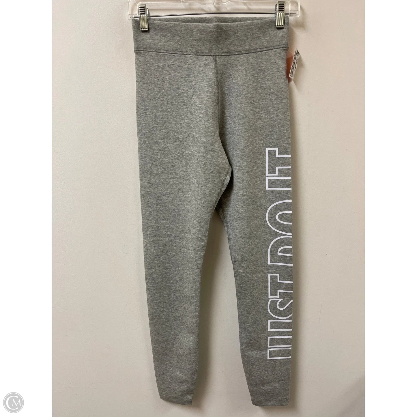 Athletic Leggings By Nike In Grey, Size: S