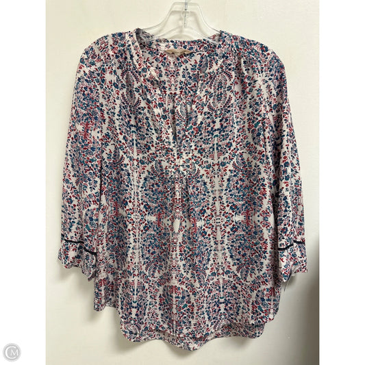 Top Long Sleeve By Rebecca Taylor In Multi-colored, Size: M