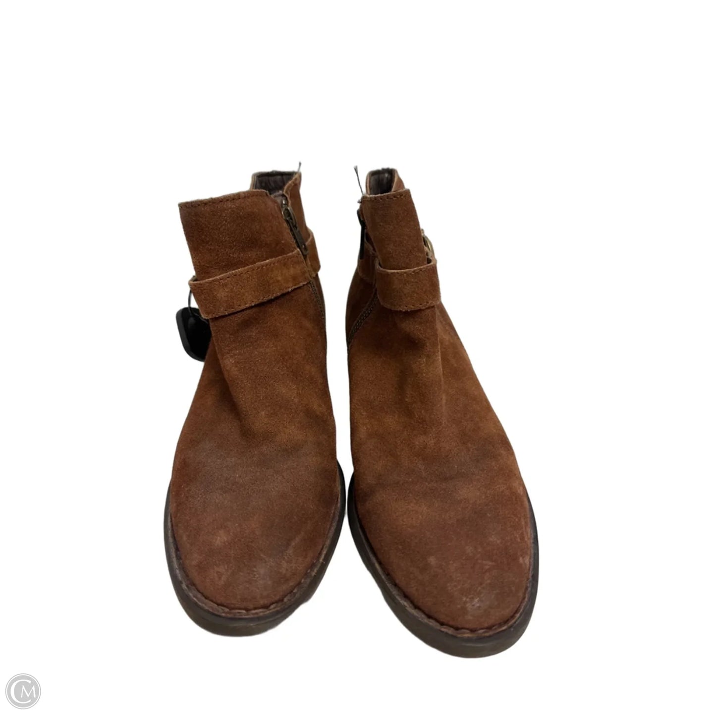 Boots Ankle Heels By Born In Brown, Size: 9.5