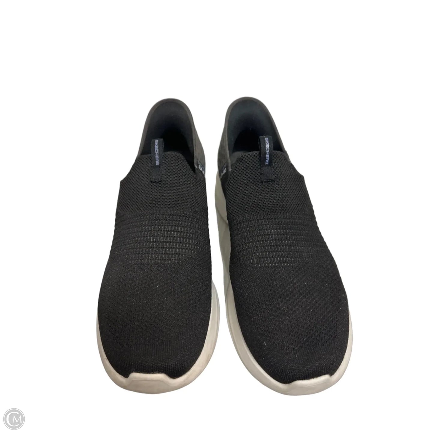 Shoes Sneakers By Skechers In Black & Grey, Size: 10