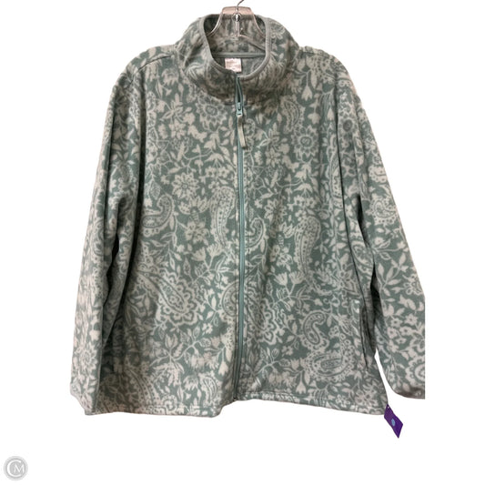 Jacket Fleece By Vera Bradley In Blue, Size: 3x