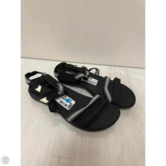 Sandals Flats By Merrell In Black, Size: 10